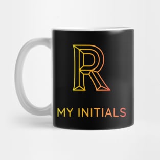 Letter R Letter Art Mug